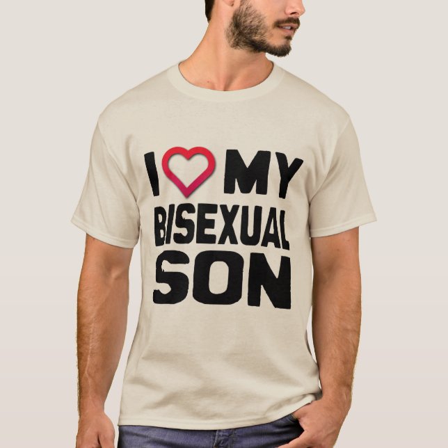 I KÄRLEK MY BISEXUAL SON - T-SHIRT (Framsida)