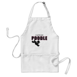 I Kärlek My Black Pudel Förkläde
