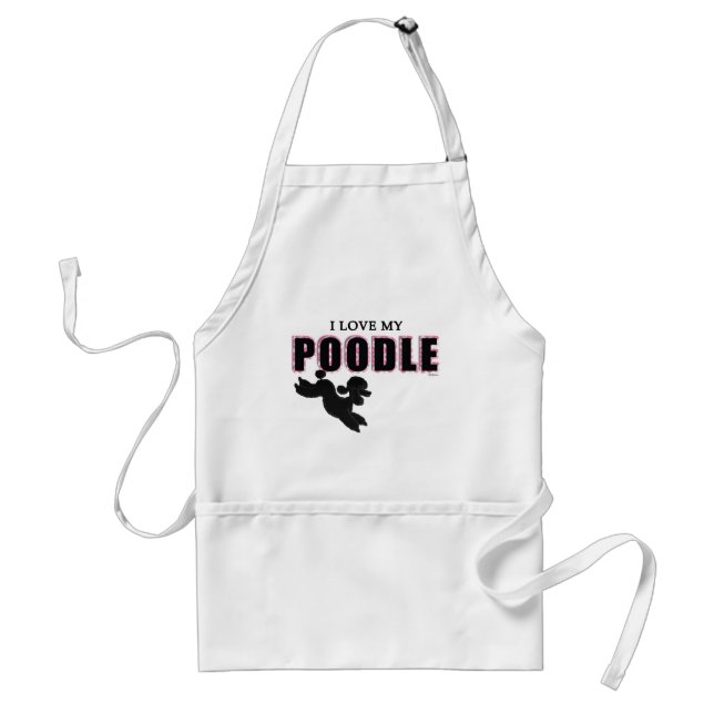 I Kärlek My Black Pudel Förkläde (Framsidan)
