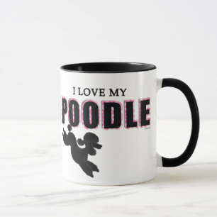 I Kärlek My Black Pudel Mugg
