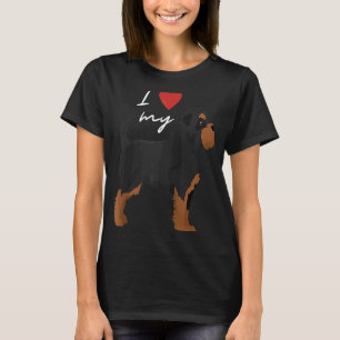 I Kärlek My Black & Tan Affenpinscher Hund Raglan T Shirt