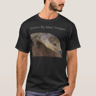 I Kärlek My Blue Tunga Skink  T Shirt