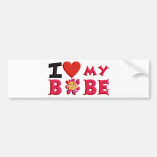 I kärlek My Bobe Bildekal