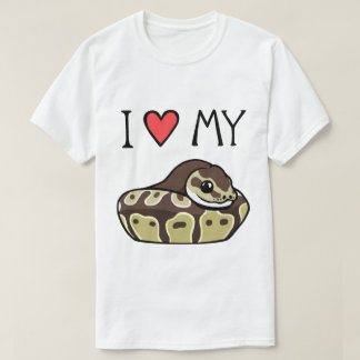 I Kärlek My Boll Python Cute Funny Manar T-Shirt