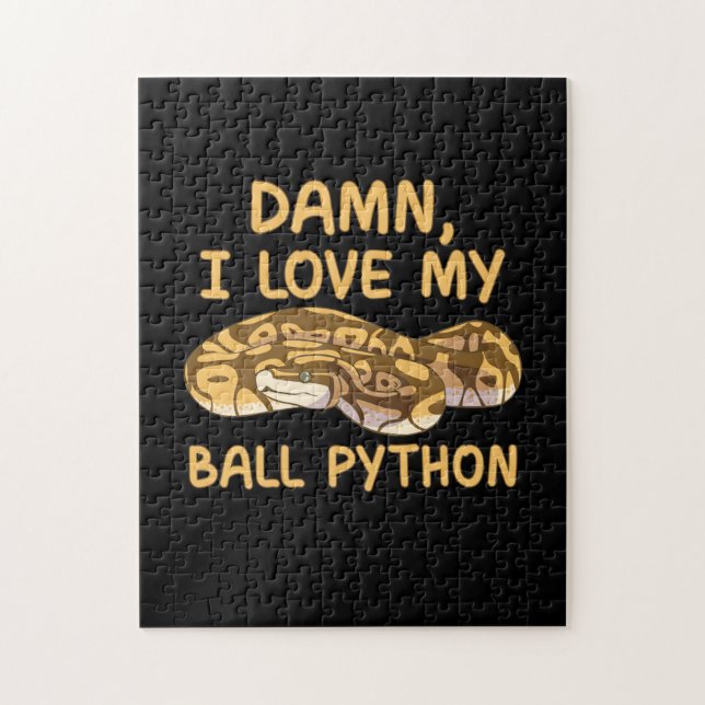 I Kärlek My Boll Python Pussel (Vertikal)