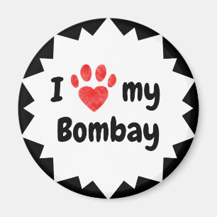 I Kärlek My Bombay Cat Magnet
