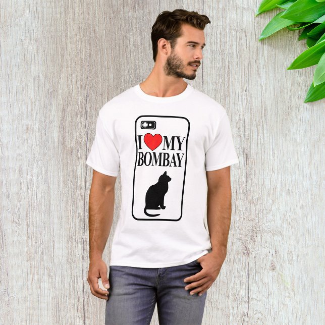 I Kärlek My Bombay Cat T-Shirt (Skapare uppladdad)