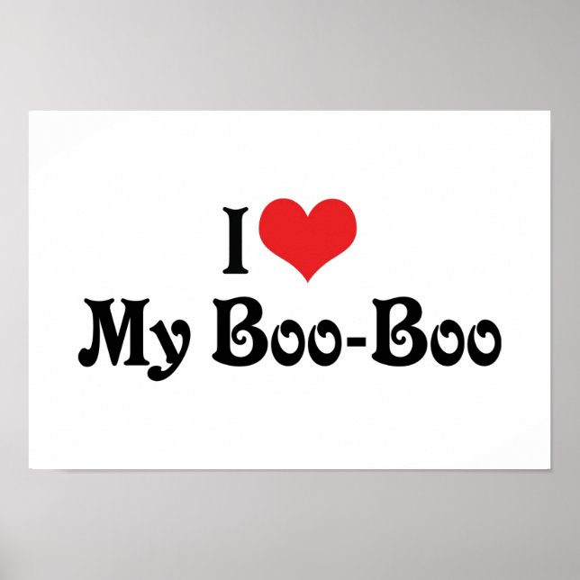 I Kärlek My Boo Boo Poster (Framsidan)