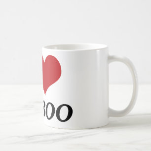 I Kärlek My Boo (hjärta) Kaffemugg