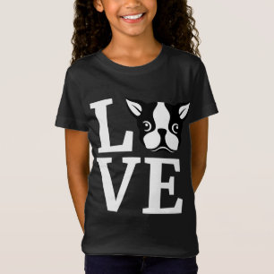 I Kärlek My Bostie Gift for Hund älskare Boston Te T Shirt
