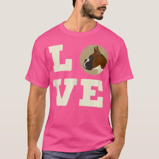I Kärlek My Boxer Cute Hund älskare T Shirt