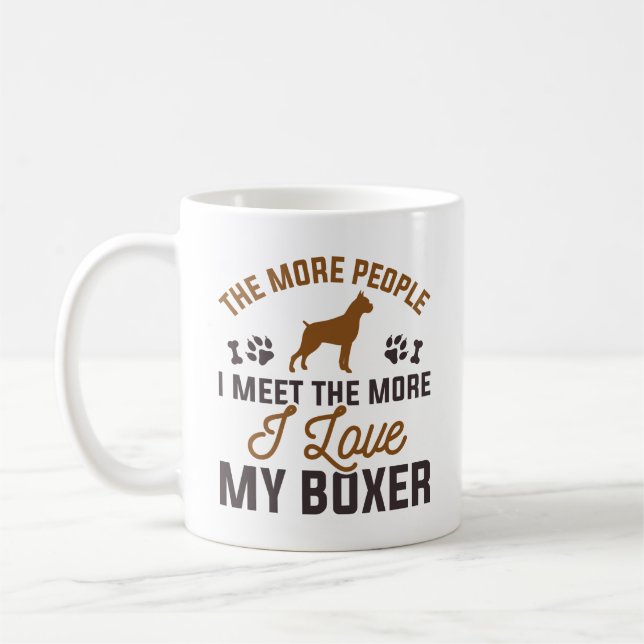 I Kärlek My Boxer Kaffemugg (Vänster)