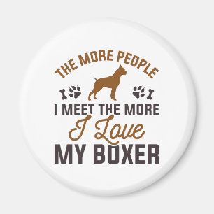 I Kärlek My Boxer Magnet