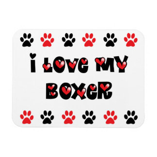 I Kärlek My Boxer Magnet