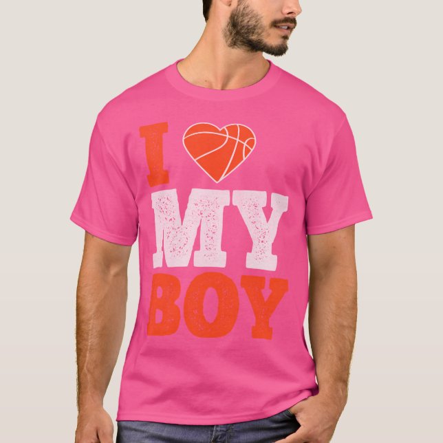 I Kärlek My Boy - Basketball Gift Manar Women T Shirt (Framsida)