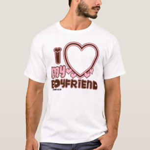 I Kärlek My BOYFRIEND Anpassningsbar T-shirt