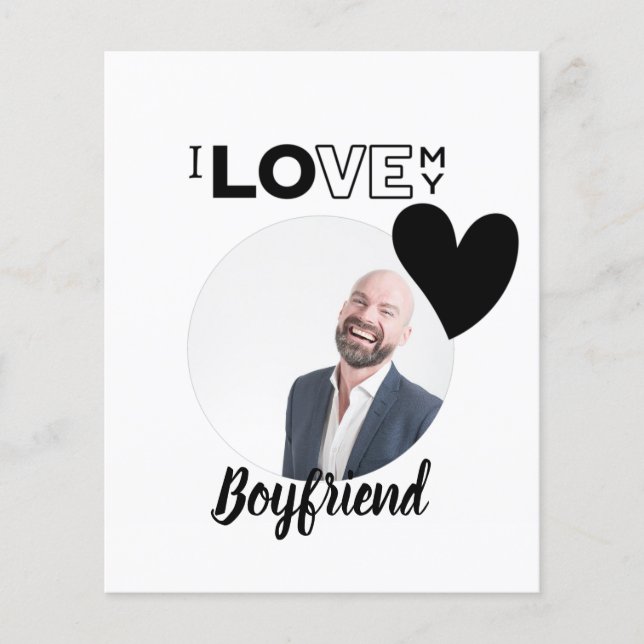 I Kärlek My BOYFRIEND Make PAPPA Grandpa Brother Flygblad (Framsidan)