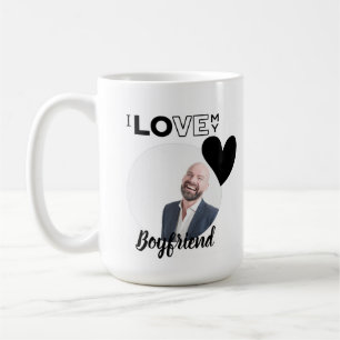I Kärlek My BOYFRIEND Make PAPPA Grandpa Brother Kaffemugg