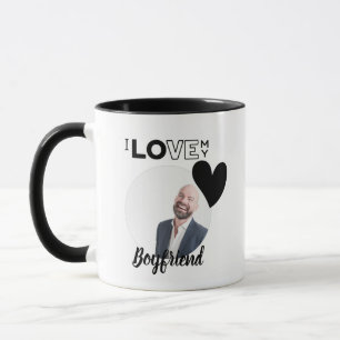 I Kärlek My BOYFRIEND Make PAPPA Grandpa Brother Mugg