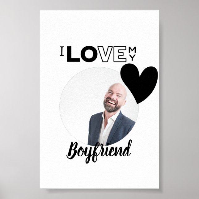 I Kärlek My BOYFRIEND Make PAPPA Grandpa Brother Poster (Framsidan)
