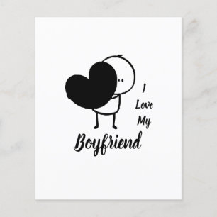 I Kärlek My BOYFRIEND - Modern personlig Anpassnin Flygblad