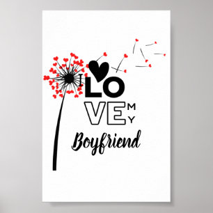 I Kärlek My BOYFRIEND - Modern personlig Anpassnin Poster