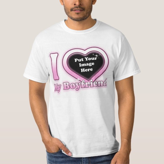 I Kärlek My Boykompis 2023 Anpassningsbar Valentin T Shirt (Framsida)