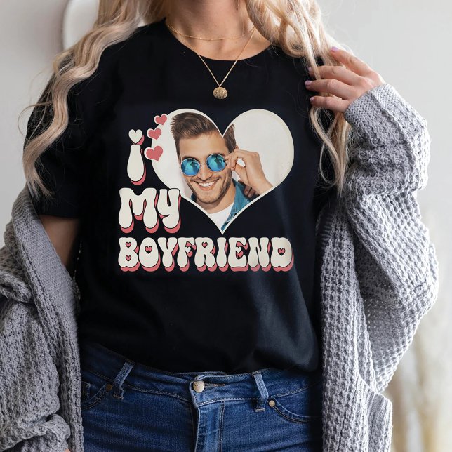 I Kärlek My Boykompis Anpassningsbar Black T Shirt (Skapare uppladdad)