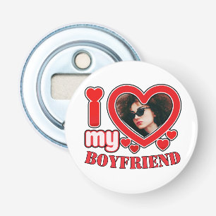 I Kärlek My Boykompis Anpassningsbar Heart Photo Flasköppnare