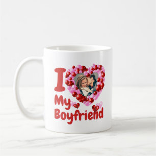 I Kärlek My Boykompis Anpassningsbar Photo Kaffemugg