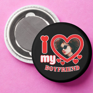 I Kärlek My Boykompis Anpassningsbar Photo Magnet