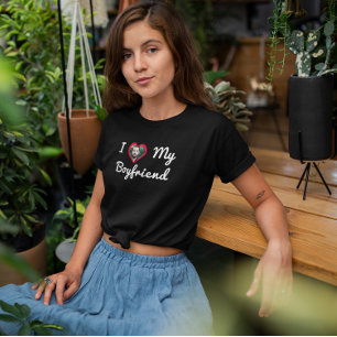 I Kärlek My Boykompis Anpassningsbar Photo Personl T Shirt