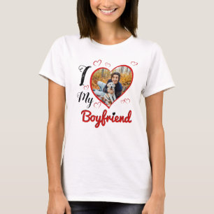 I Kärlek My Boykompis Anpassningsbar Typography H T Shirt
