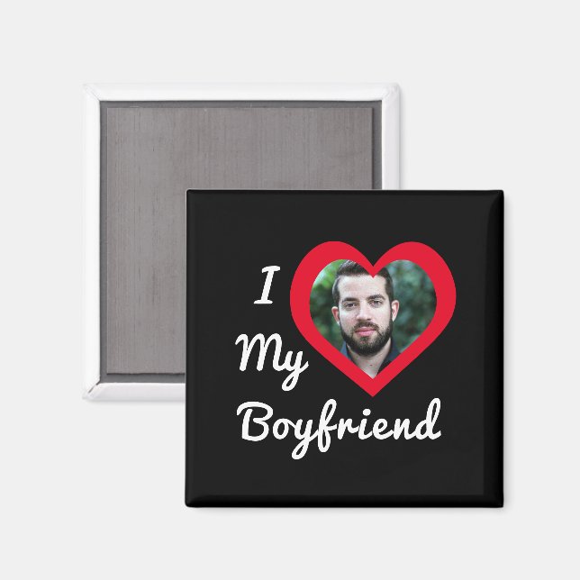 I Kärlek My Boykompis Bae Personlig Anpassningsbar Magnet (Front/Back)