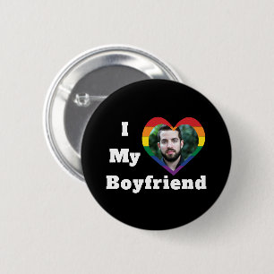 I Kärlek My Boykompis Gay pride LGBTQ Anpassningsb Knapp
