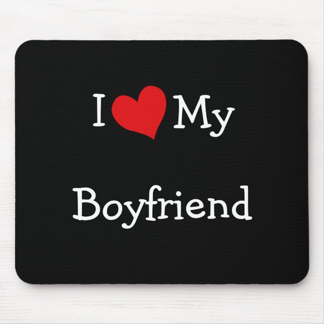 I Kärlek My Boykompis Mousepad Musmatta (Framsidan)