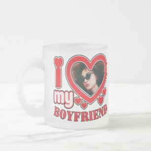 I Kärlek My Boykompis Personlig Frostad Glasmugg