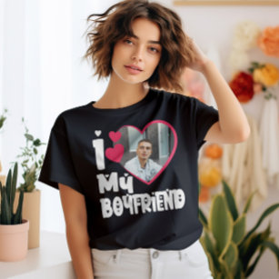 I Kärlek My Boykompis Personlig Photo T Shirt