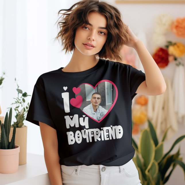 I Kärlek My Boykompis Personlig Photo T Shirt (Skapare uppladdad)