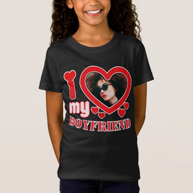 I Kärlek My Boykompis Personlig T Shirt (Framsida)
