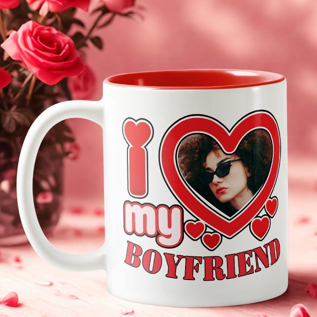 I Kärlek My Boykompis Personlig Två-Tonad Mugg (Skapare uppladdad)