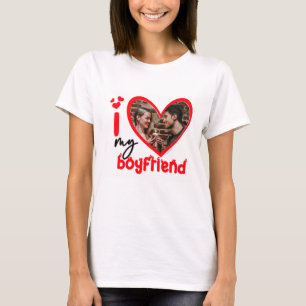 I Kärlek My Boykompis Photo Anpassningsbar T-Shirt