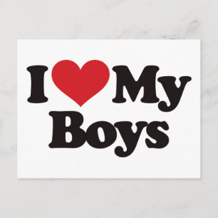 I Kärlek My Boys Vykort