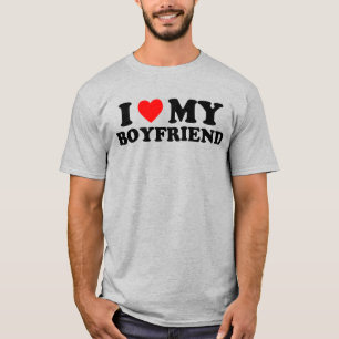 I Kärlek My Boyvän T-Shirt - Cute Par Gift Te