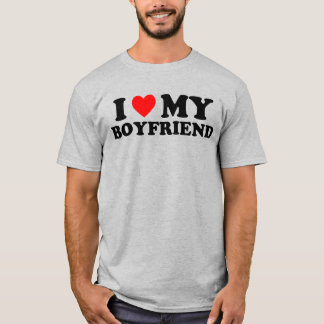 I Kärlek My Boyvän T-Shirt - Cute Par Gift Te