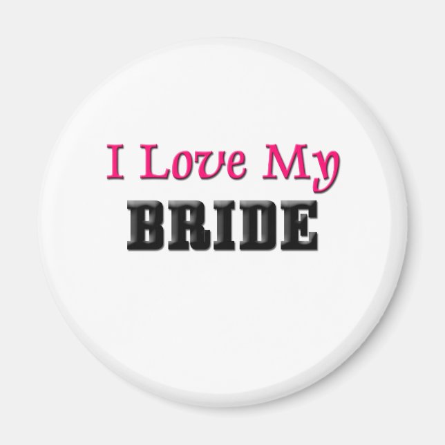 I Kärlek My Bride Magnet (Framsidan)