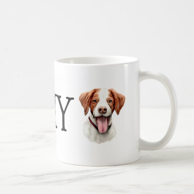 I Kärlek My Brittany Kaffemugg (Höger)