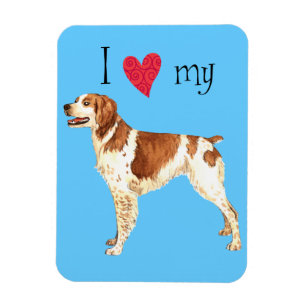 I Kärlek my Brittany Magnet