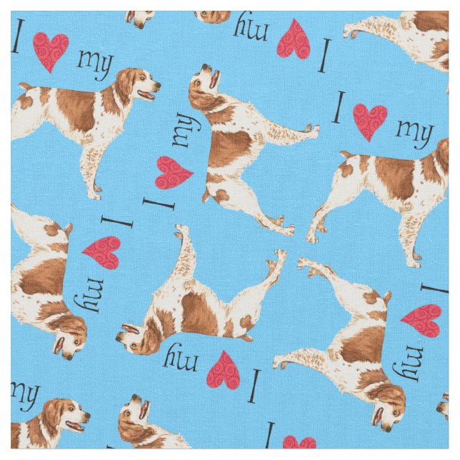 I Kärlek my Brittany Tyg (Närbild)