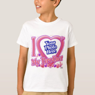 I Kärlek My Brother rosa/lila - foto T Shirt